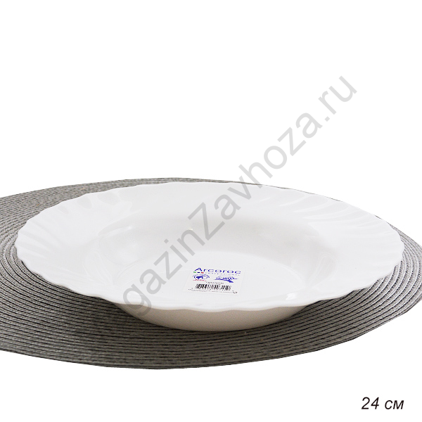 Тарелка глубокая 24 см Трианон / J3439 /уп 36/