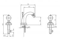 Смеситель для биде Migliore Cristalia ML.CRS-3725 схема 6