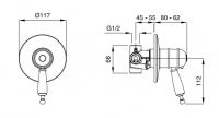 Смеситель термостатический для душа Migliore Oxford ML.OXF-6377.BI схема 5