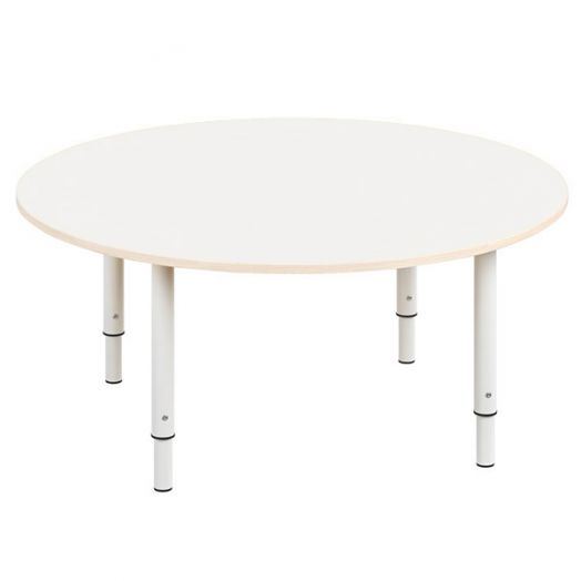РСН-0020-03 Стол круглый регулируемый Цвет: Белый