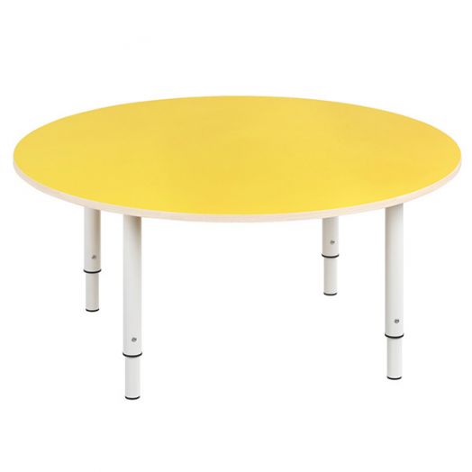 РСН-0020-05 Стол круглый регулируемый Цвет: Жёлтый