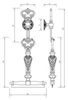 Щетка для чистки стеклянных поверхностей Migliore Elisabetta 170 схема 2