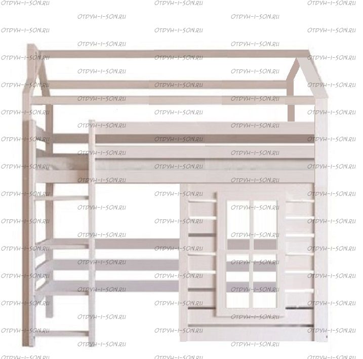 Кровать-чердак Домик Standard №6