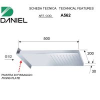 схема душевой лейки Daniel A562