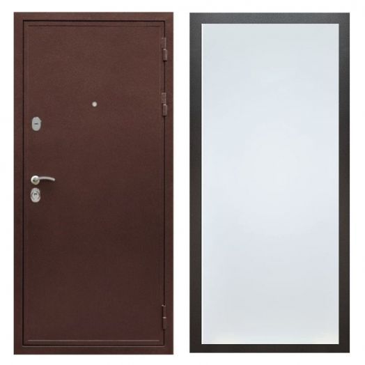 Дверь входная металлическая Great Doors H5 Антик Медь ФЛ-Гладкая Белый Софт