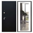 Дверь входная металлическая Great Doors H5 Черный муар Зеркало XL Белый Софт