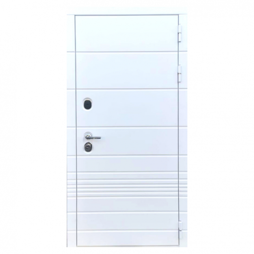 Дверь входная металлическая Great Doors H-TR Белый Софт Зеркало ЛФЛС-19 Белый Софт