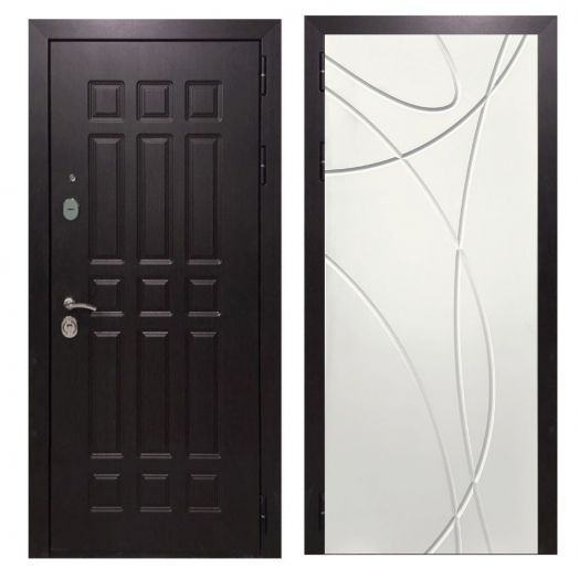 Дверь входная металлическая Great Doors H8 Венге ФЛ-247 Белый Ясень