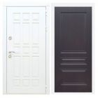 Дверь входная металлическая Great Doors H8 Белая Шагрень ФЛ-243 Венге