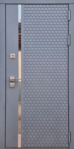 Дверь входная металлическая Great Doors H24 Силк Титан ФЛ-117 Софт Грей