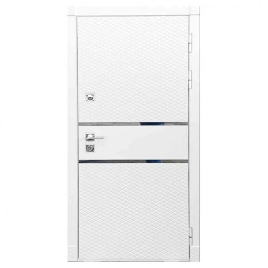 Дверь входная металлическая Great Doors H15 Белый Софт ФЛ-247 Сандал Светлый