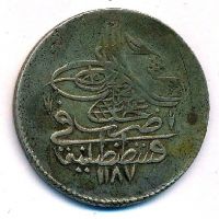 1 пиастр 1774 Турция 1187 Османская Империя