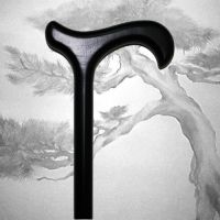 Трость для ходьбы Буковая чёрная