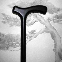 Трость для ходьбы  XL Фриц дерево чёрная