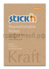 Блок кл.51х76 100л.Kraft Notes 65г/м2 STICK'N НОРАХ 21638