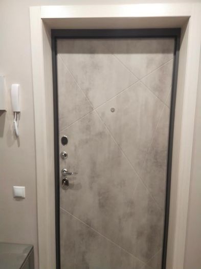 Дверь Входная REX Дуэт Б 3К бетон темный/бетон светлый