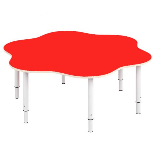 РСН-0001-10 Стол детский "Цветок" Цвет: Красный