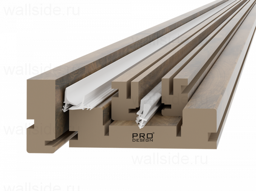 Обрамление 100 мм (ПВХ) для одностворчатого пенала Eclisse
