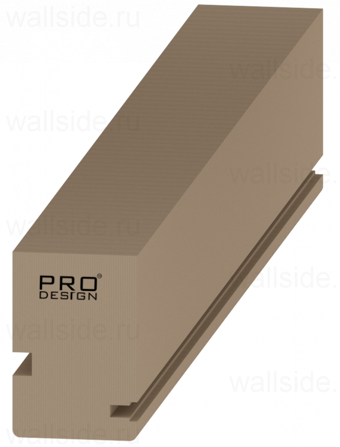 Обрамление 125 мм (шлифованный МДФ) для одностворчатого пенала Eclisse