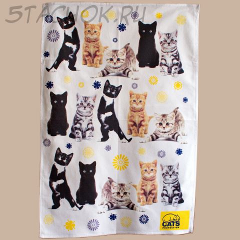 Полотенце-панно "Котятки" (Otter House Великобритания/Китай)