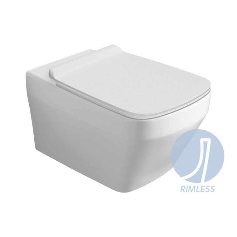 Изображение Унитаз Simas Baden Baden подвесной безободковый BB18/F85