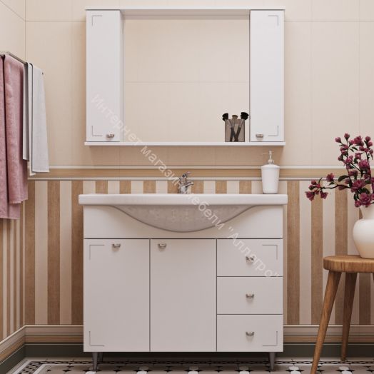 Шкаф-зеркало Классик 100 АЙСБЕРГ