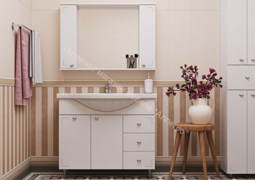 Шкаф-зеркало Классик 100 АЙСБЕРГ