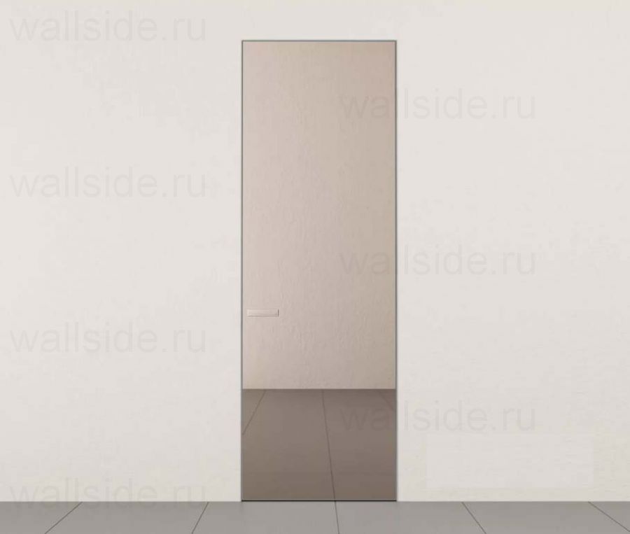 Скрытая дверь Pro Design Glass зеркало бронза, открывание внутреннее