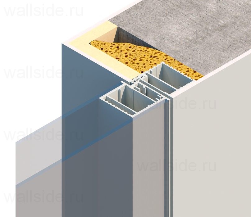 Скрытая дверь Pro Design Glass зеркало бронза, открывание наружу