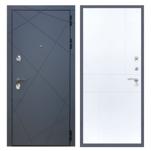 Дверь входная металлическая Great Doors H13 Силк Титан ФЛ-290 Белый Софт