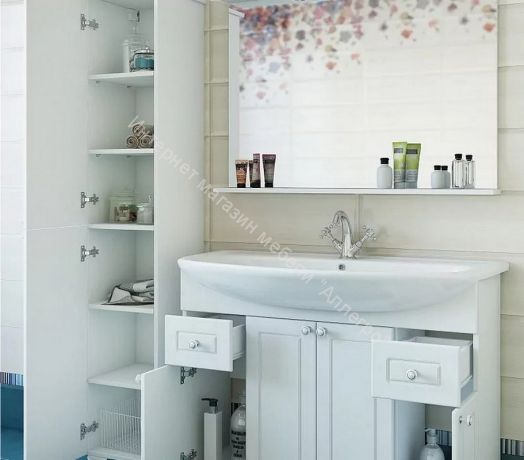 Тумба с умывальником "Элеганс 105" Софи с ящиками Sanflor