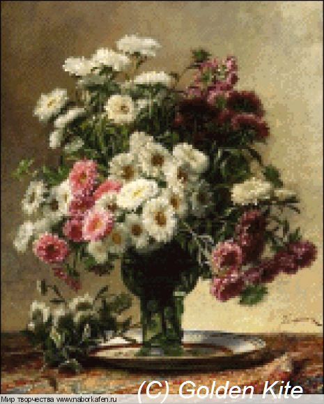 Набор для вышивания "2452 Still Life with Flowers 1 (small)"