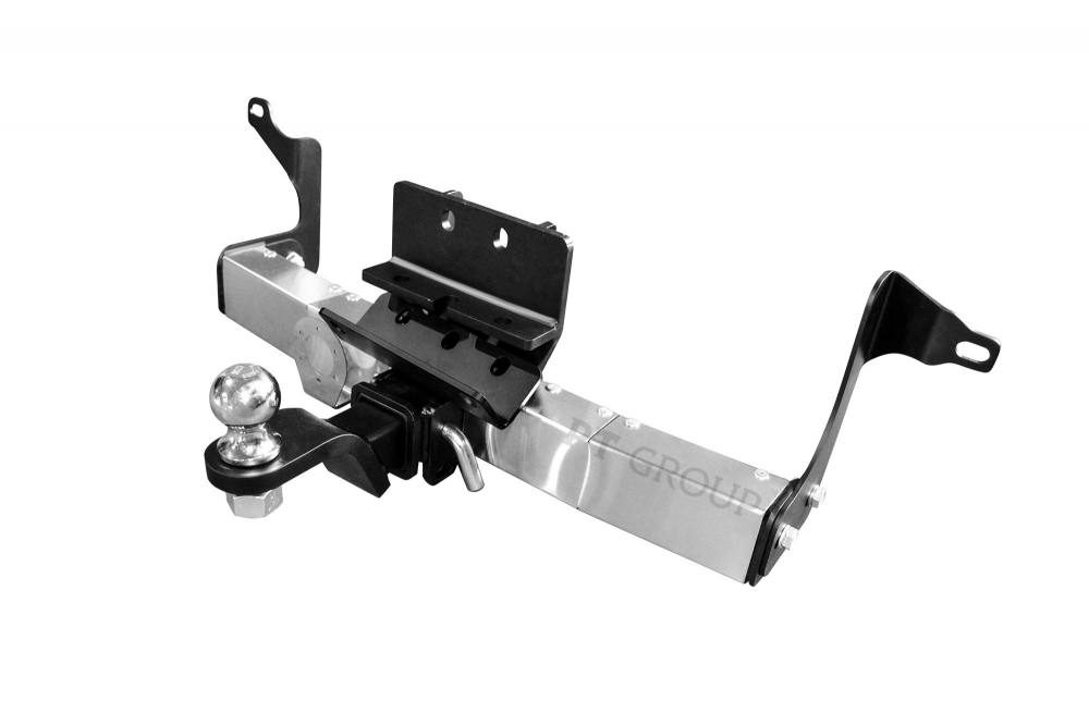 ТСУ /съемный квадрат/ с НЕРЖ накладкой Toyota LC 300 2021- / Lexus LX600 2021-