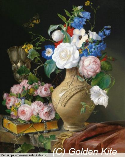 Набор для вышивания "2536 Still Life with a Wreath of Roses"