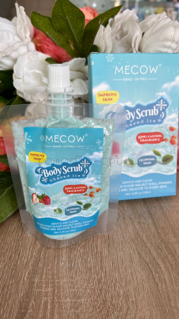 Mecow body scrub shaved ice