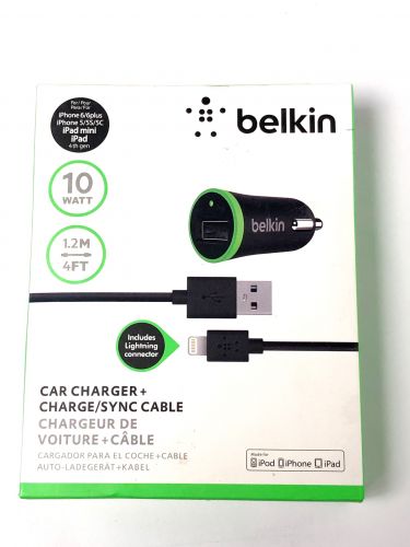 Кабель BELKIN lightning 16-PIN с прикуривателем