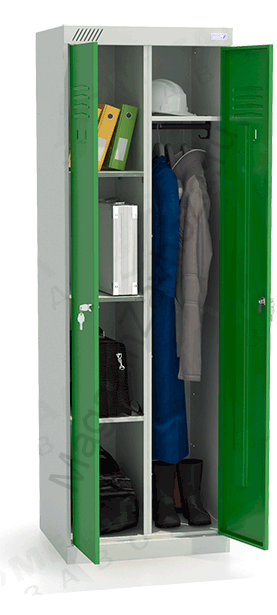 ШМУ 22-600 Шкаф универсальный с зелеными дверьми