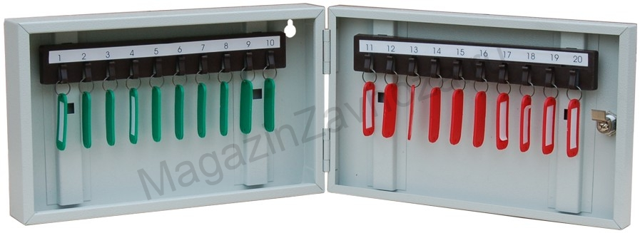 Шкаф для ключей КЛ-20 с брелками