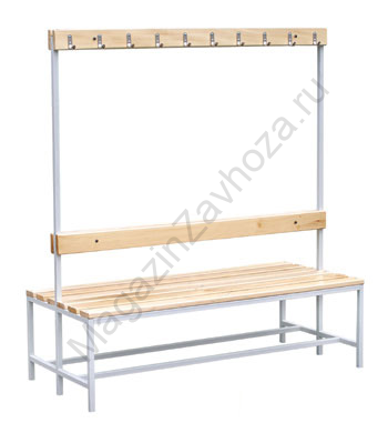 Скамья для спортивных раздевалок двусторонняя 1500 мм