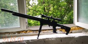 КОМИССИОННАЯ МОДИФИЦИРОВАННАЯ Винтовка пневматическая PCP "KRAL Puncher Jumbo NP-03" - Крал Панчер Джамбо НП-03 калибр 4.5 мм, РЕДУКТОРНАЯ
