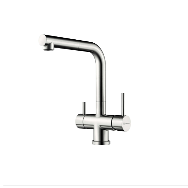 Однорычажный смеситель для кухни Omoikiri Takamatsu NEW 4994346 с выдвижным изливом и шлангом 400 мм