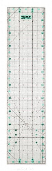 Линейка для пэчворка 60х15см - Антискользящие линейки Aurora AU-6015