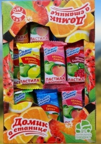 Пастила натуральная ассорти вкусов "Домик в станице" 500гр