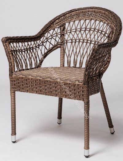 Стул Sofia FM 1018  коричневый, искусственный ротанг