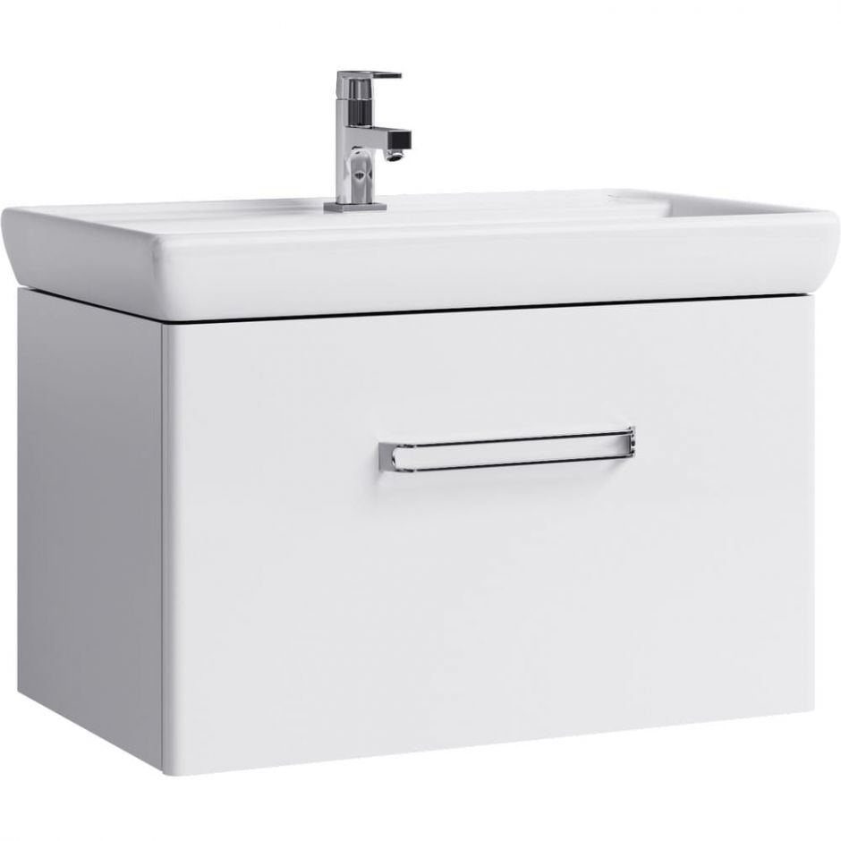 Изображение Подвесная тумба с раковиной Aqwella Нео 80х45