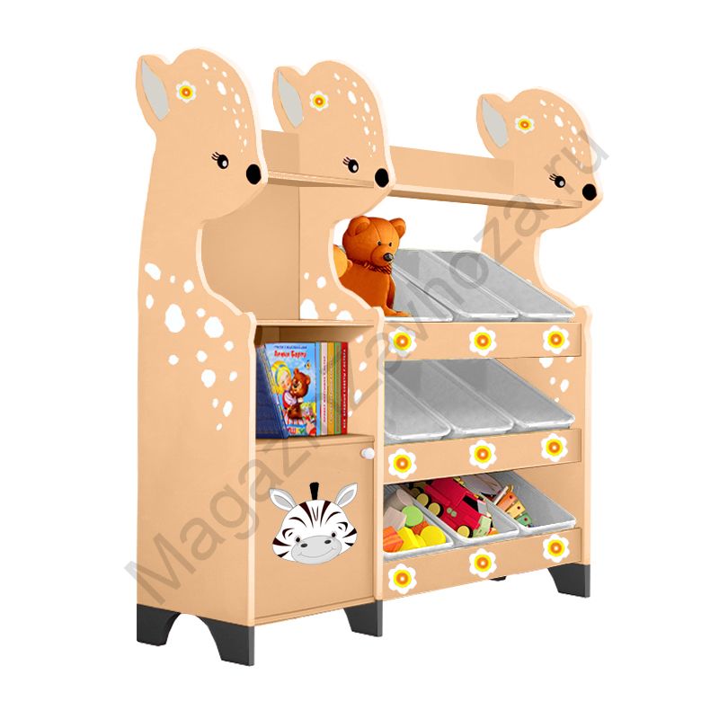 СТЕЛЛАЖНАЯ НАКЛОННАЯ СИСТЕМА ХРАНЕНИЯ 8 С ДЕКОРАЦИЕЙ (СЕРИЯ ОЛЕНЁНОК)