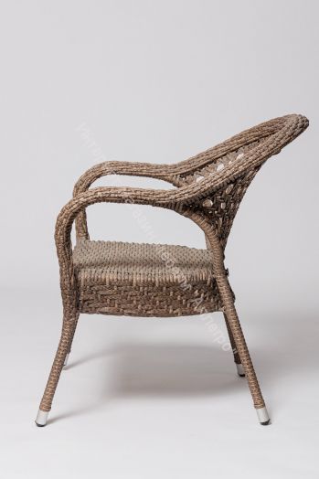 Стул Afina-FM 1017 коричневый, искусственный ротанг