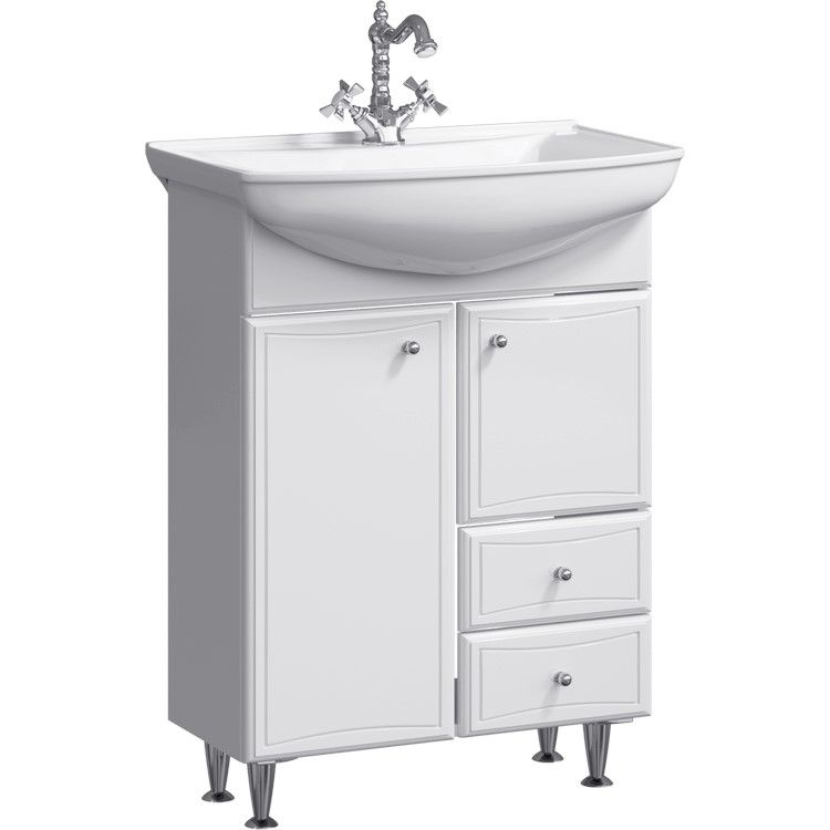 Изображение Напольная тумба Aqwella Barcelona с раковиной 66х88