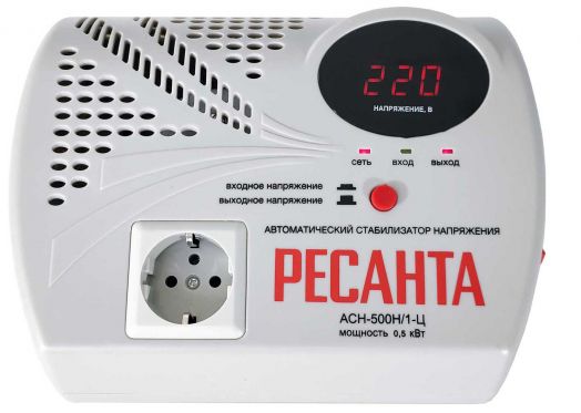 Стабилизатор Ресанта АСН-500Н1/1-Ц (АСН 500Н/1-Ц)