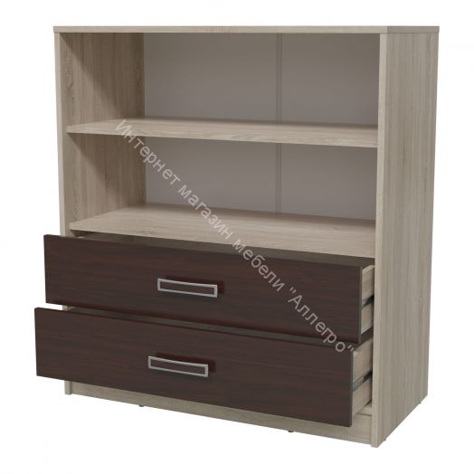 Комод 2-х дверный с 2-мя ящиками Румба